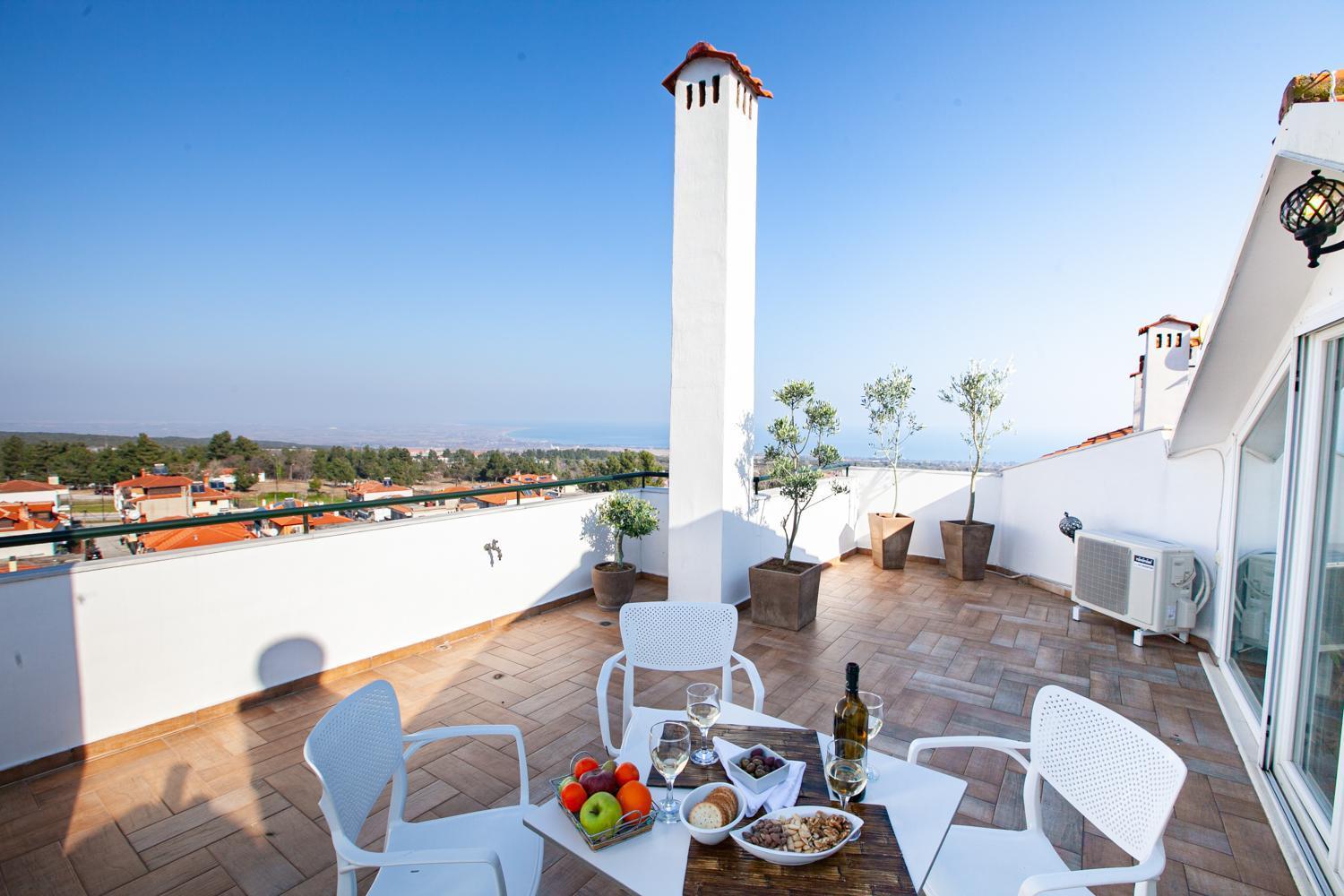 Rodon Apartment With Great View, Sauna And Jacuzzi Litochoro Exterior photo