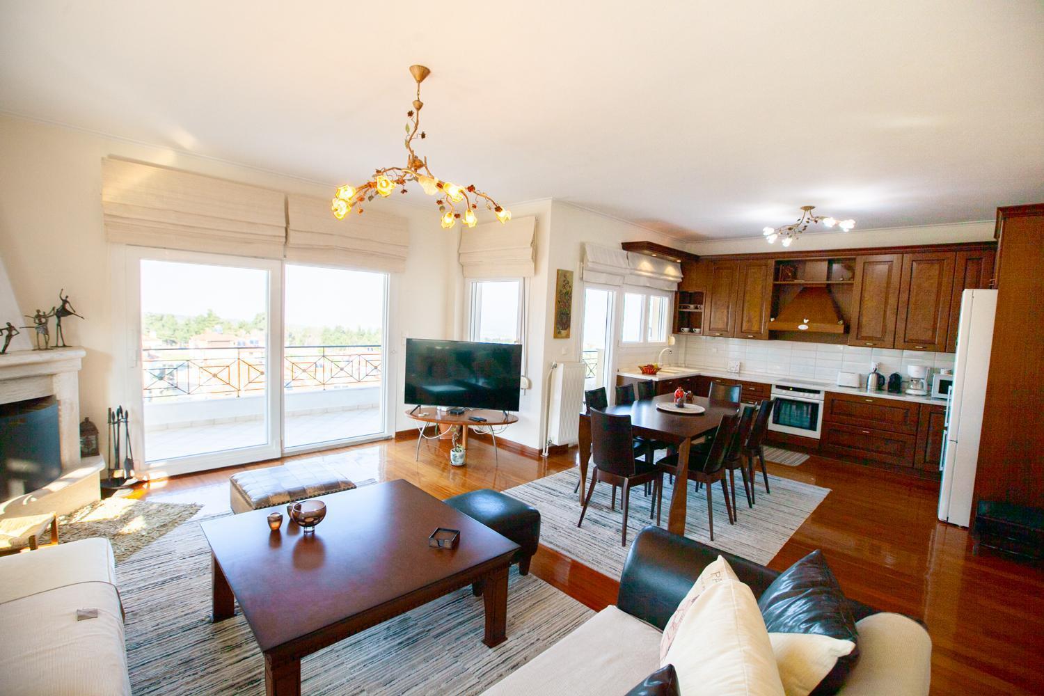 Rodon Apartment With Great View, Sauna And Jacuzzi Litochoro Exterior photo
